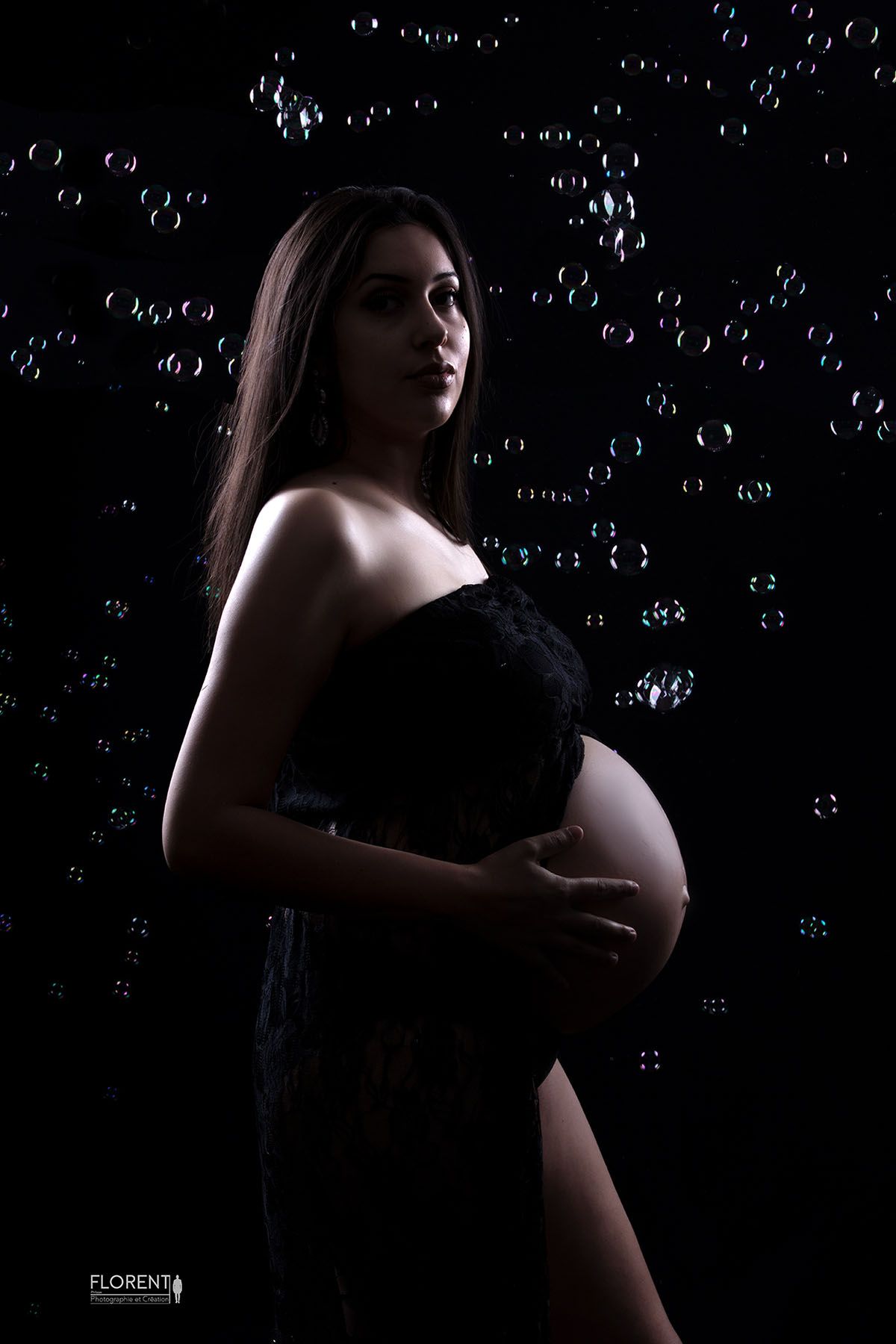 photographe-grossesse-magnifique maternité-aux bulles et dentelles noire florent-photographe-boulogne-sur-mer-lille-paris-calais saint omer